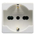 PRESA 2P+T 16 A 250 V ac BIVALENTE 2 MODULI STANDARD ITALIANO/TEDESCO