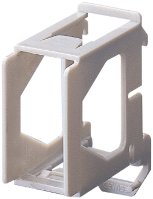 SUPPORTO 1 POSTO 1,5 MODULI DIN PER MONTAGGIO COMPONENTI SERIE SYSTEM SU GUIDA DIN GEWIS