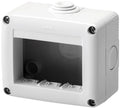 CONTENITORE 3 POSTI IP40 GRIGIO PER APPARECCHI SYSTEM