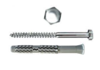 TASSELLI IN NYLON PROLUNGATI AD ANNODAMENTO + VITI TSP CROCE 8X140