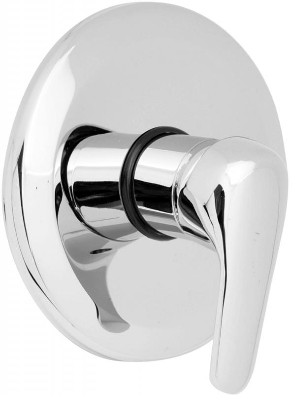 MISCELATORE MONOCOMANDO DOCCIA AD INCASSO SERIE INES. FINITURA CROMO