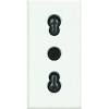 PRESA BIPASSO 2 P + T 10/16 A 250  BIANCO