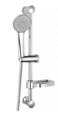 SALISCENDI DOCCIA 1 GETTO REGOLABILE CON DOCCETTA E PORTASAPONE MODELLO HELLO ASTA 45CM