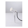 PROIETTORE AKRON BIANCO CON PICCHETTO 1XGU10 IP54 10X6CM
