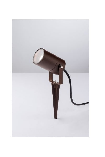 PROIETTORE AKRON CORTEN CON PICCHETTO 1XGU10 IP54 10X6X6CM