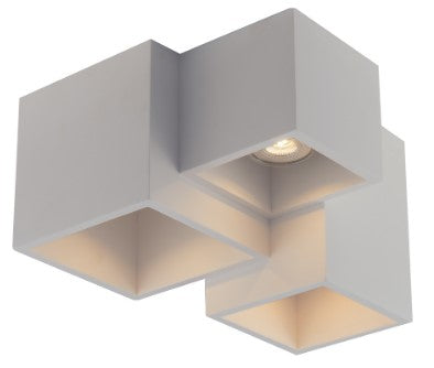PLAFONIERA FOSTER BIANCA 3XGU10 23X15 3X24CM