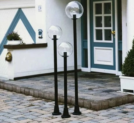 PALETTO POLLY COMPONIBILE IN FIBRA DI PLASTICA E PMMA NERO 200X6X6 IP44 CM.