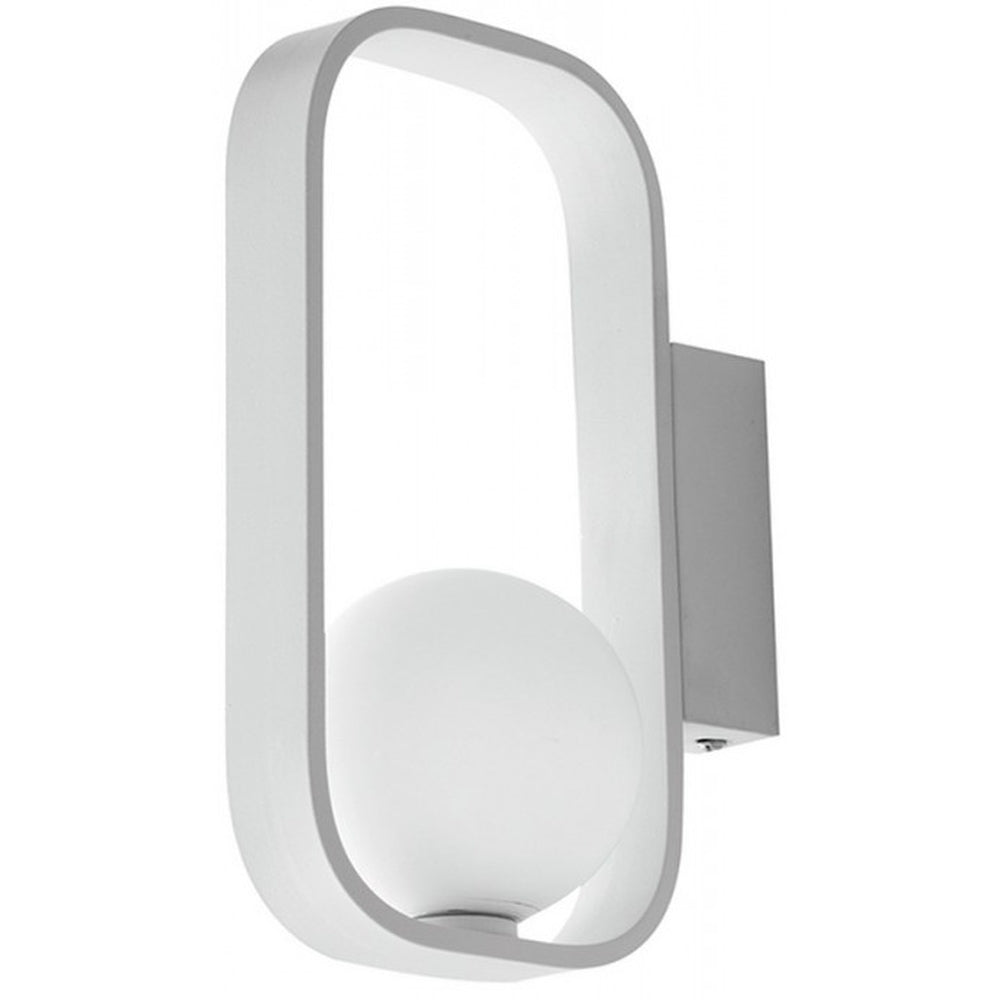 APPLIQUE A LED DA PARETE BIANCA IN ALLUMINIO CON ATTACCO G9