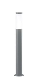 PALETTO TOKYO IN ACCIAIO INOX E POLICARBONATO ANTRACITE 1XE27 70X11 5X11 5 IP44 CM.