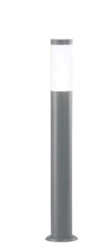 PALETTO TOKYO IN ACCIAIO INOX E POLICARBONATO ANTRACITE 1XE27 70X11 5X11 5 IP44 CM.