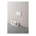 INCASSO LED BOLT BIANCO E NICHEL IN ACCIAIO E POLICARBONATO 3W 350LM CCT IP65 10 7X3 25X6 7 CM.