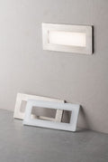 INCASSO LED BOLT BIANCA O NIKEL 5W 330LM CCT IP65 18 1X8 1X4 7CM