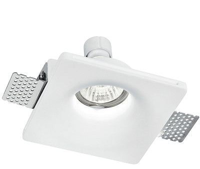 FARETTO DA INCASSO GU10 IN GESSO VERNICIABILE