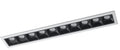 INCASSO LED SINKRO NERO/BIANCO 10X2W 2260LM 4000K 28X4 9X4 5CM