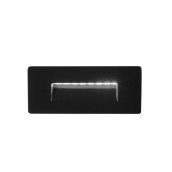 GHIERA IN ALLUMINIO PER SEGNAPASSI STRATOS IN ALLOGGIO 506 - NERO IP65 19X8CM