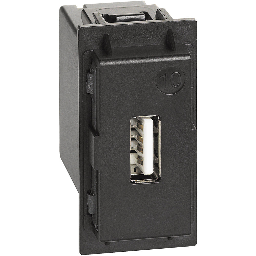 CARICATORE USB 5V NERO BTICINO LIVING NOW