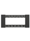 PLACCA BTICINO LIVING NOW 6 MODULI COLORE NERO KA4806KG