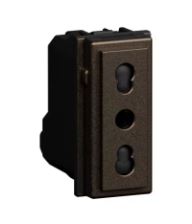 PRESA LIVING NOW 2P+T 10/16A 250VAC BRONZE