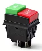 INTERRUTTORE A CONNESSIONE RAPIDA 2 POSIZIONI ROSSO/VERDE