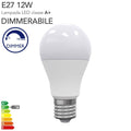 LAMPADINA LED DIMMERABILE A BULBO ATTACCO GRANDE (E27) 11W LUCE CALDA