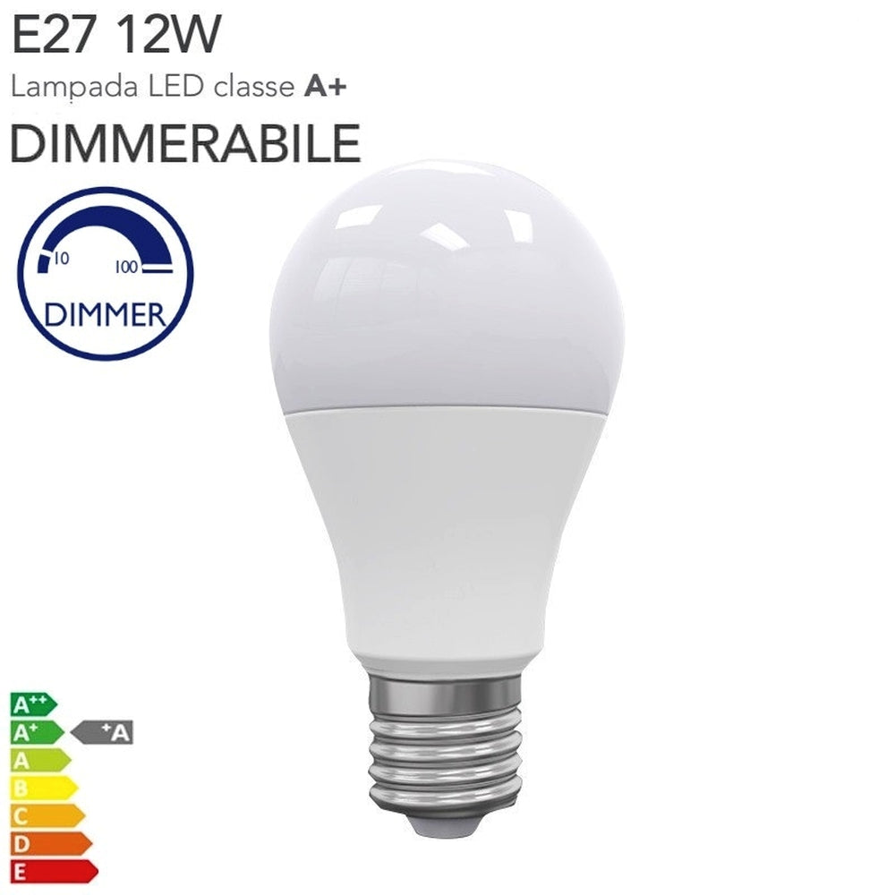 LAMPADINA LED DIMMERABILE A BULBO ATTACCO GRANDE (E27) 11W LUCE CALDA