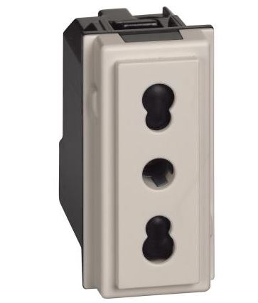 BTICINO - BTIKM4180 L.NOW - PRESA 2P+T 10/16A 250VAC BIPASSO