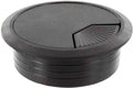 BOCCHETTA PASSACAVI NERA IN PLASTICA Ø 60 mm