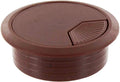 BOCCHETTA PASSACAVI MARRONE IN PLASTICA Ø 60 mm