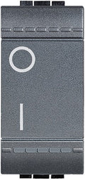 INTERRUTTORE BIPOLARE 16A ANTRACITE BTICINO LIVINGLIGHT