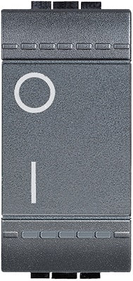 INTERRUTTORE BIPOLARE 16A ANTRACITE BTICINO LIVINGLIGHT