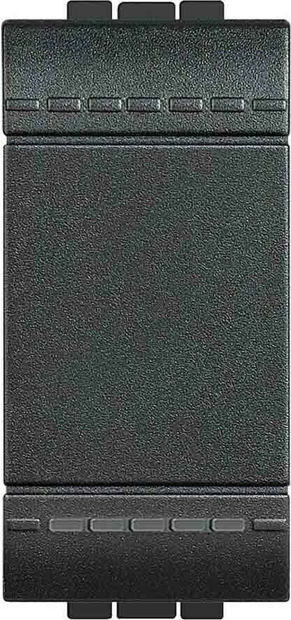 PULSANTE 1P NO 10A 250V AC BTICINO LIVING COLOR ANTRACITE