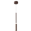 SOSPENSIONE LED CANDLE IN ALLUMINIO BRONZO LUCE SINGOLA BIEMISSIONE