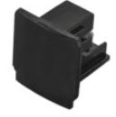 TAPPO PER BINARIO TRIFASE RAIL NERO 4 24X3 42CM