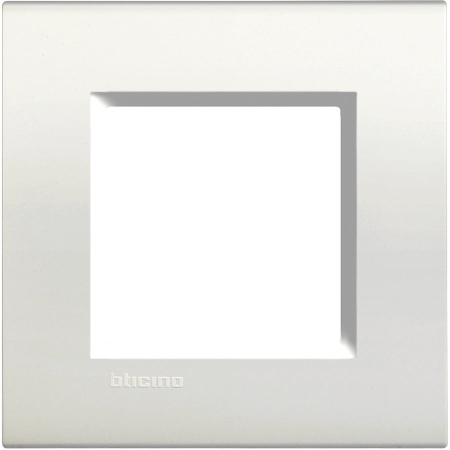 PLACCA QUADRA 2 MODULI BIANCA BTICINO LIVINGLIGHT