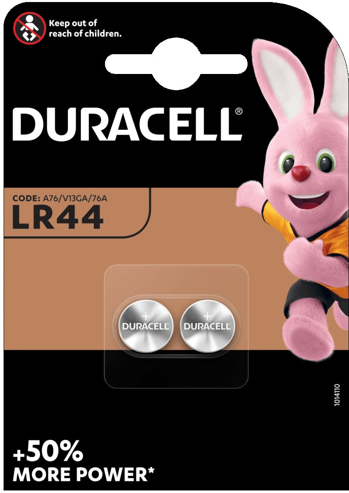 BATTERIE ALCALINE SPECIALISTICHE A BOTTONE 1,5V DURACELL LR44