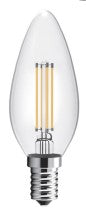 LAMPADINA LED FILAMENTO CANDELA E14 4W 470LM 2700K 300? 35*100mm 15000h CRI80