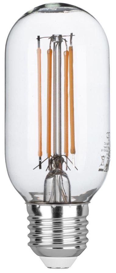 LAMPADINA LED FILAMENTO T45 E27 8W 1055LM 2700K 300? 45X110mm 15000h CRI80