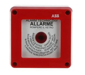 QUADRETTO EMERGENZA ROSSO PARETE CON PULS.