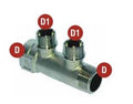 COLLETTORE SEMPLICE 2 VIE 1"x1/2"