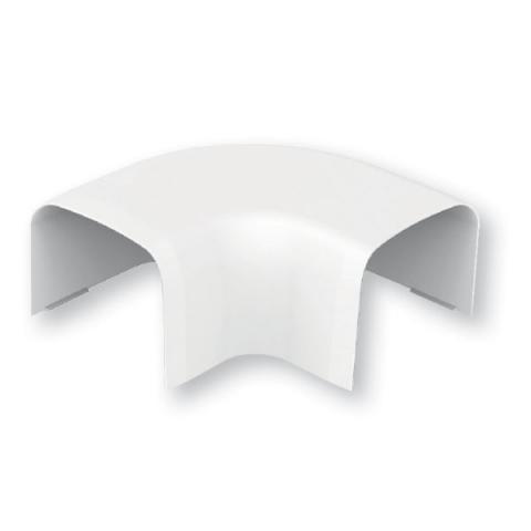 CURVA PIANA Ø80X60 mm. PER CANALIZZAZIONE IMPIANTI DI CLIMATIZZAZIONE