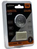 FARETTO LED PUNTO LUCE ROTONDO 1W 4000K COLORE ALLUMINIO