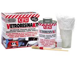 VETRORESINA KIT RIPARARE STUCCARE IRRIGIDIRE IMBARCAZIONI CAMPER CARROZZERIE