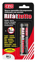 RIFÀTTUTTO STUCCO EPOSSIDICO BICOMPONENTE RINFORZATO CON ACCIAIO 56 g