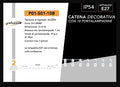 CATENA LUMINOSA ESTERNO UNIVERSO  10 PORTALAMPADE E27 11.5 METRI IP54