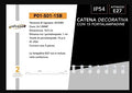 CATENA LUMINOSA ESTERNO UNIVERSO 15 PORTALAMPADE E27 16.5 METRI IP54