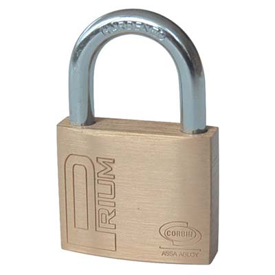 LUCCHETTO PRIUM CORBIN OTTONE ARCO CROMATO CHIAVI 2 MM 70