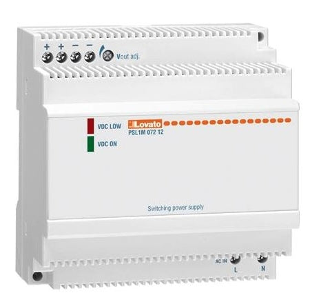 ALIMENTATORE SWITCHING MONOFASE MOD. OUT 12V D.C. 4,5A 54W LOVATO