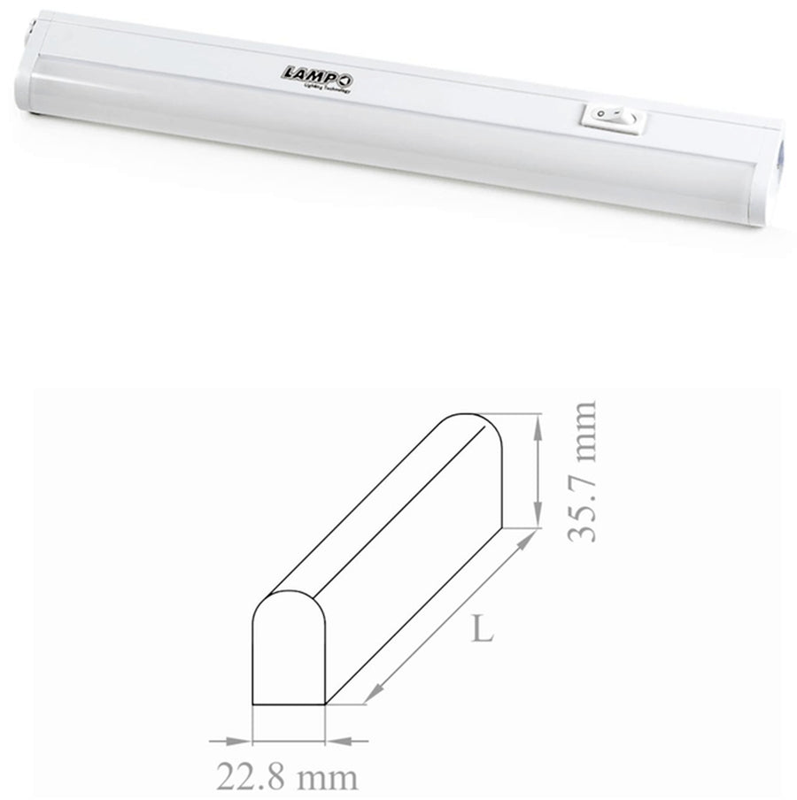 REGLETTE PT5 LED BIANCA 13 W LUCE NATURALE IP20