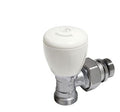 VALVOLA MICROMETRICA TERMOSTATIZZABILE, A SQUADRA, CON ATTACCO PER ADATTATORE 3/8"X16
