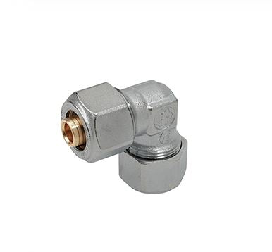 RACCORDO CURVO 90° PER TUBI IN PLASTICA O MULTISTRATO DIAMETRO 26X26